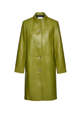 SS25 LEATHER 09 COAT GREEN