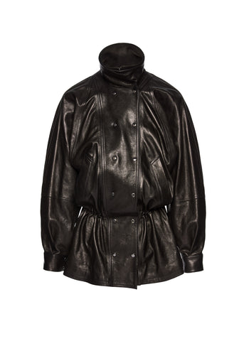 SS25 LEATHER 13 JACKET BLACK