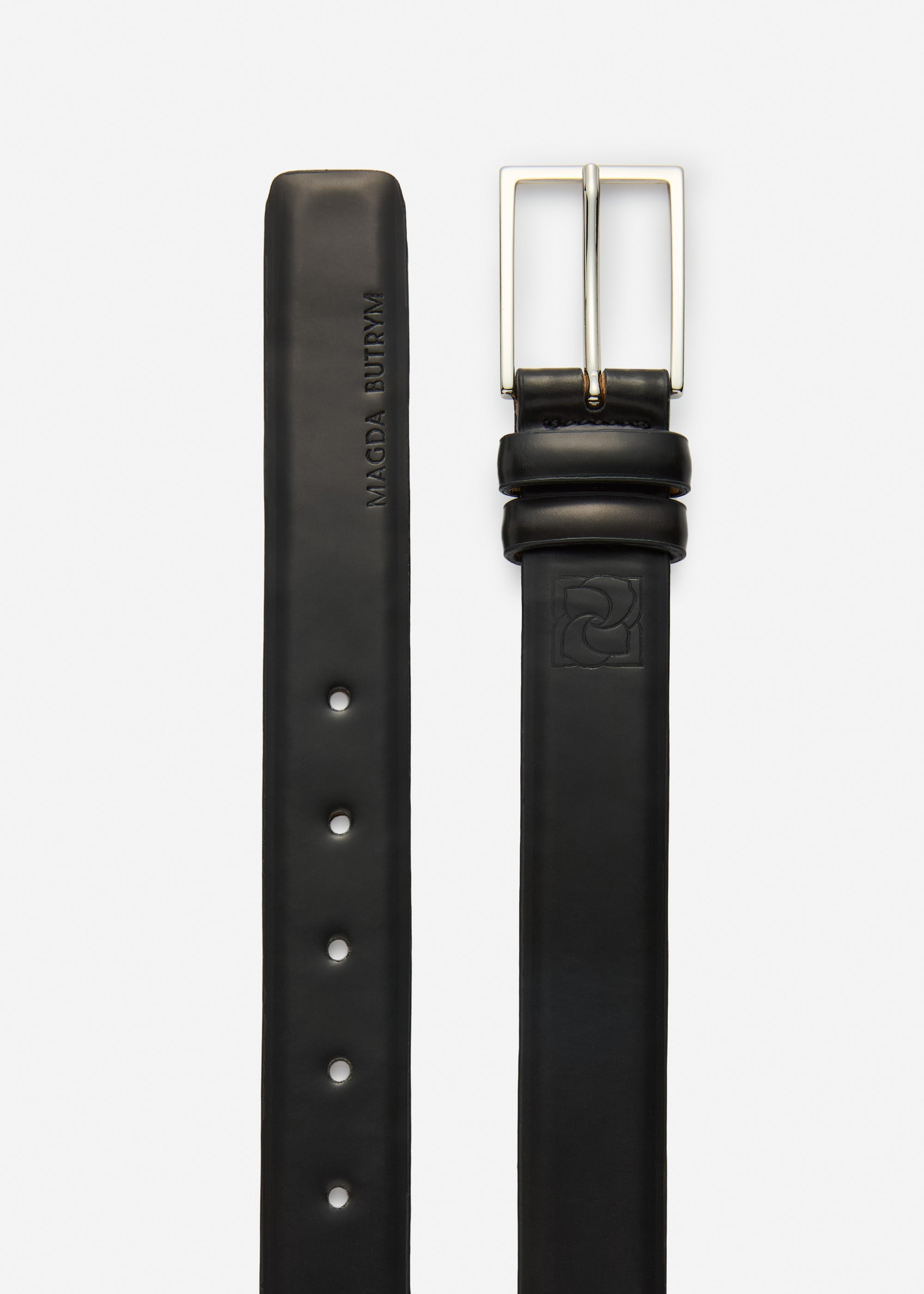 Leather Belt Black Silver - Magda Butrym