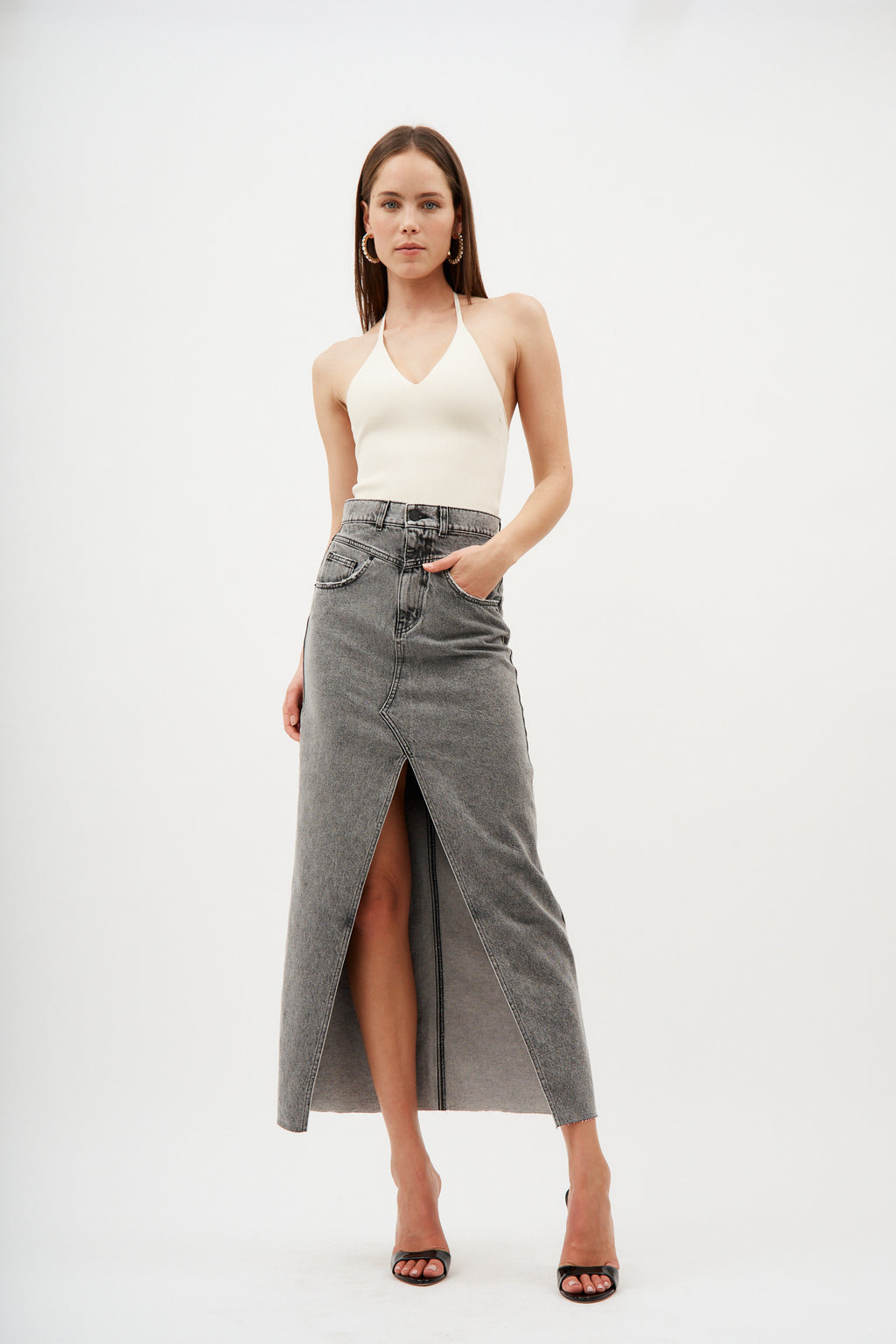 Aluta Grey Skirt - Désordre Boutique