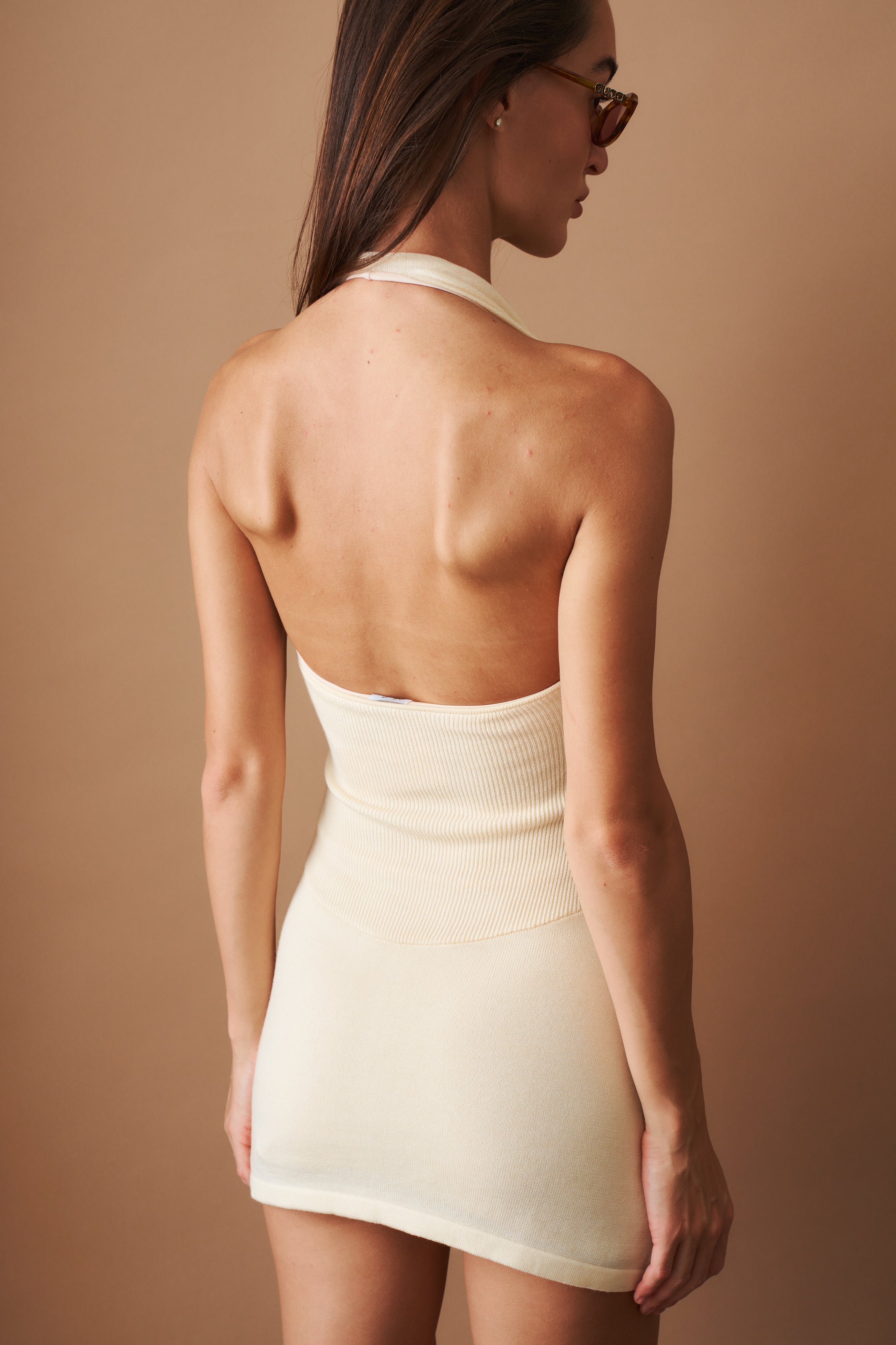 Cloud Mini Dress Beige - DÉSORDRE