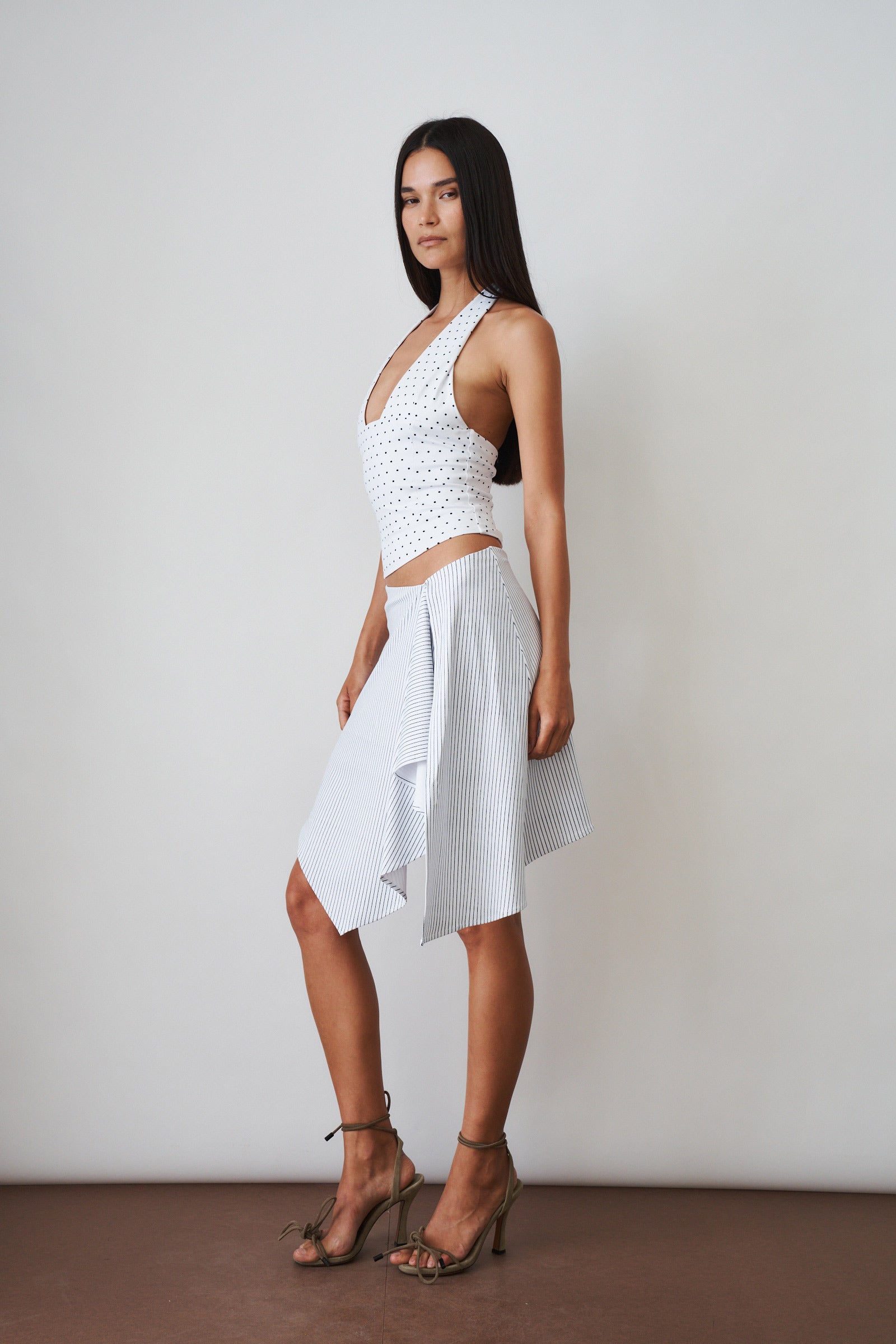 Bobbi Pinstripe Skirt - DÉSORDRE