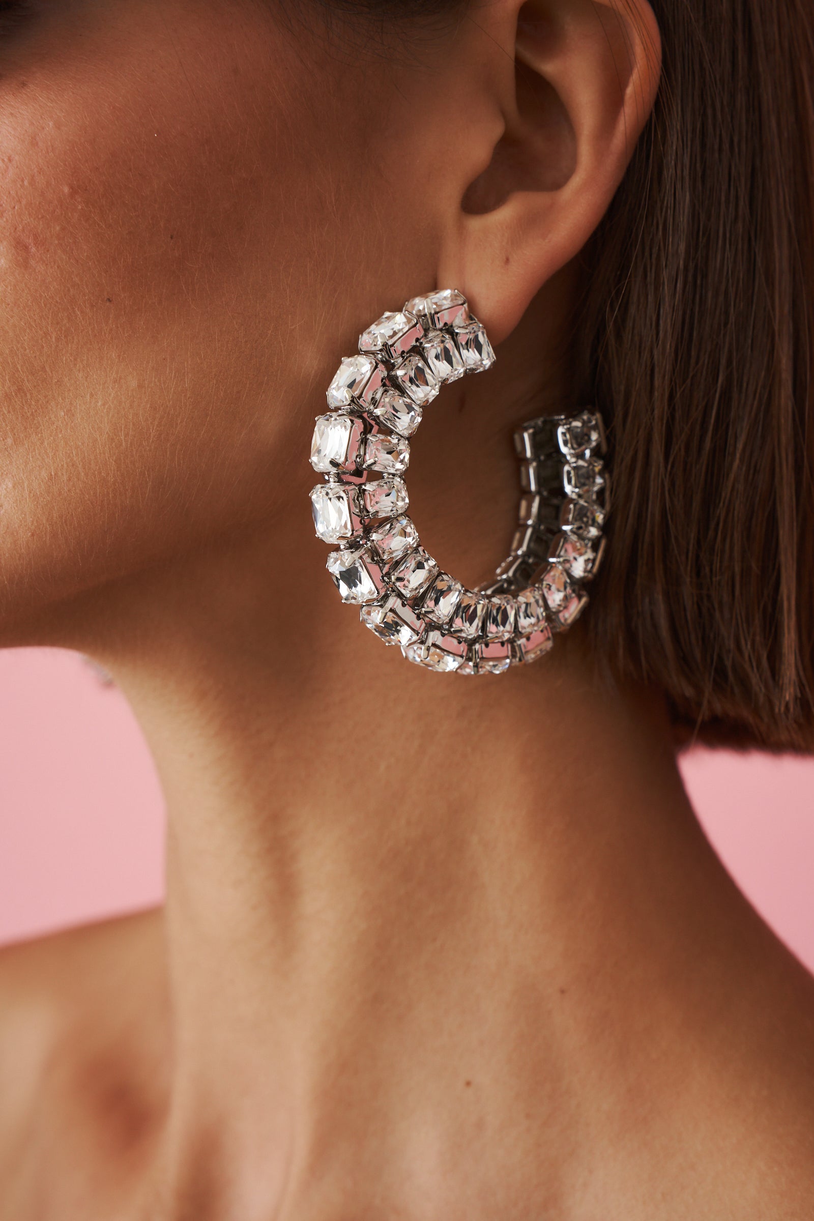 Crystal Hoops Large - DÉSORDRE