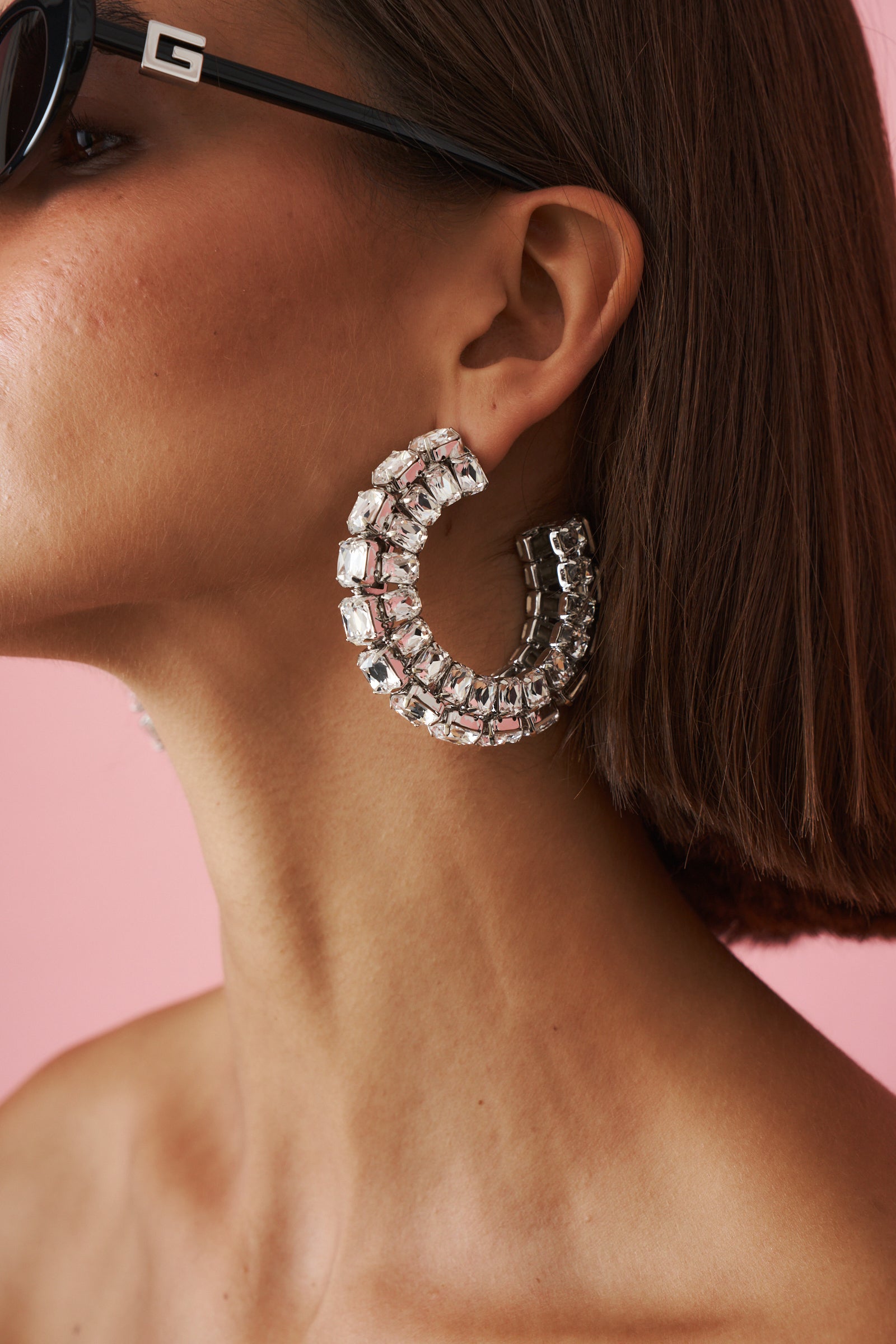 Crystal Hoops Large - DÉSORDRE