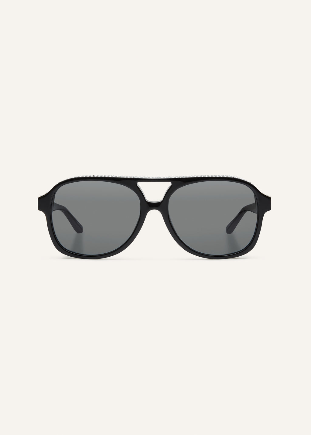 Aviator Crystal Black Sunglasses - Désordre Boutique