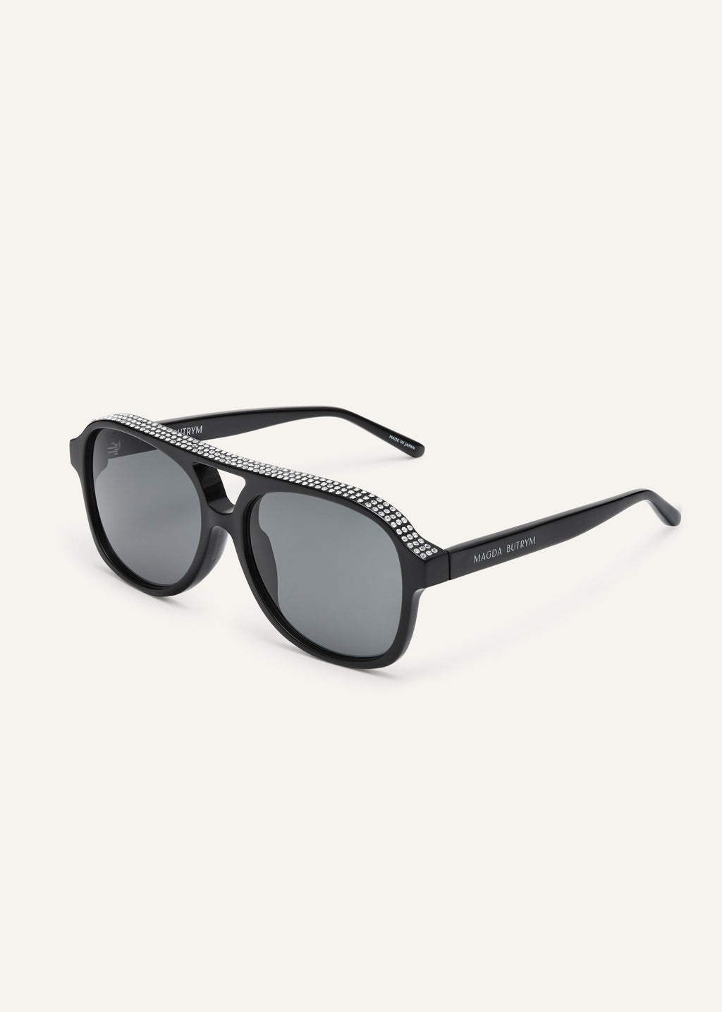 Aviator Crystal Black Sunglasses - Désordre Boutique