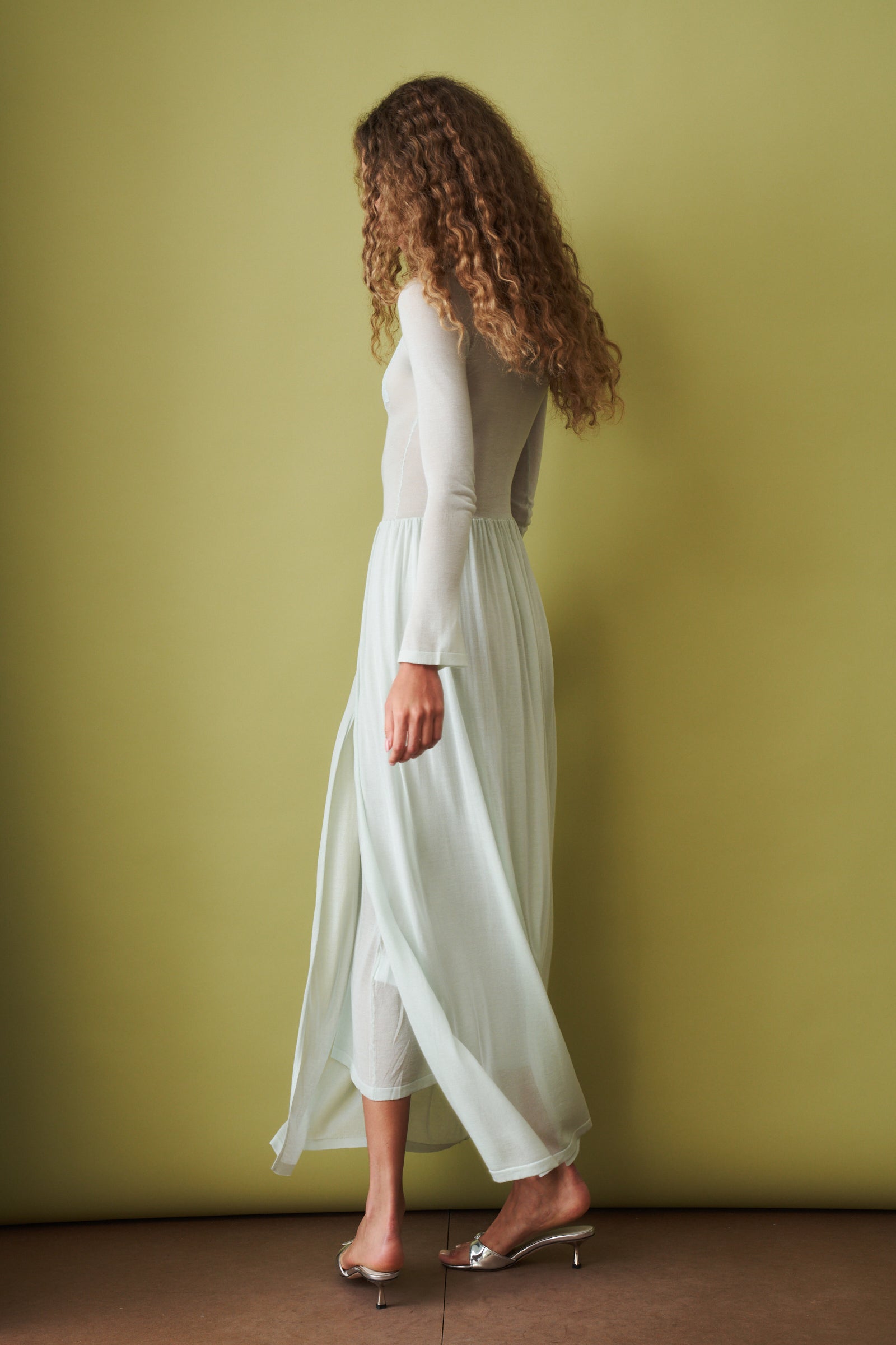 Maris Dress Eucalyptus - DÉSORDRE