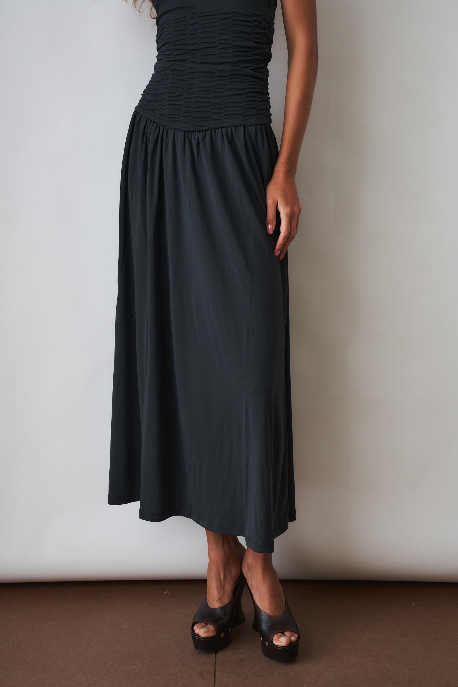 Palo Maxi Dress Gray - DÉSORDRE