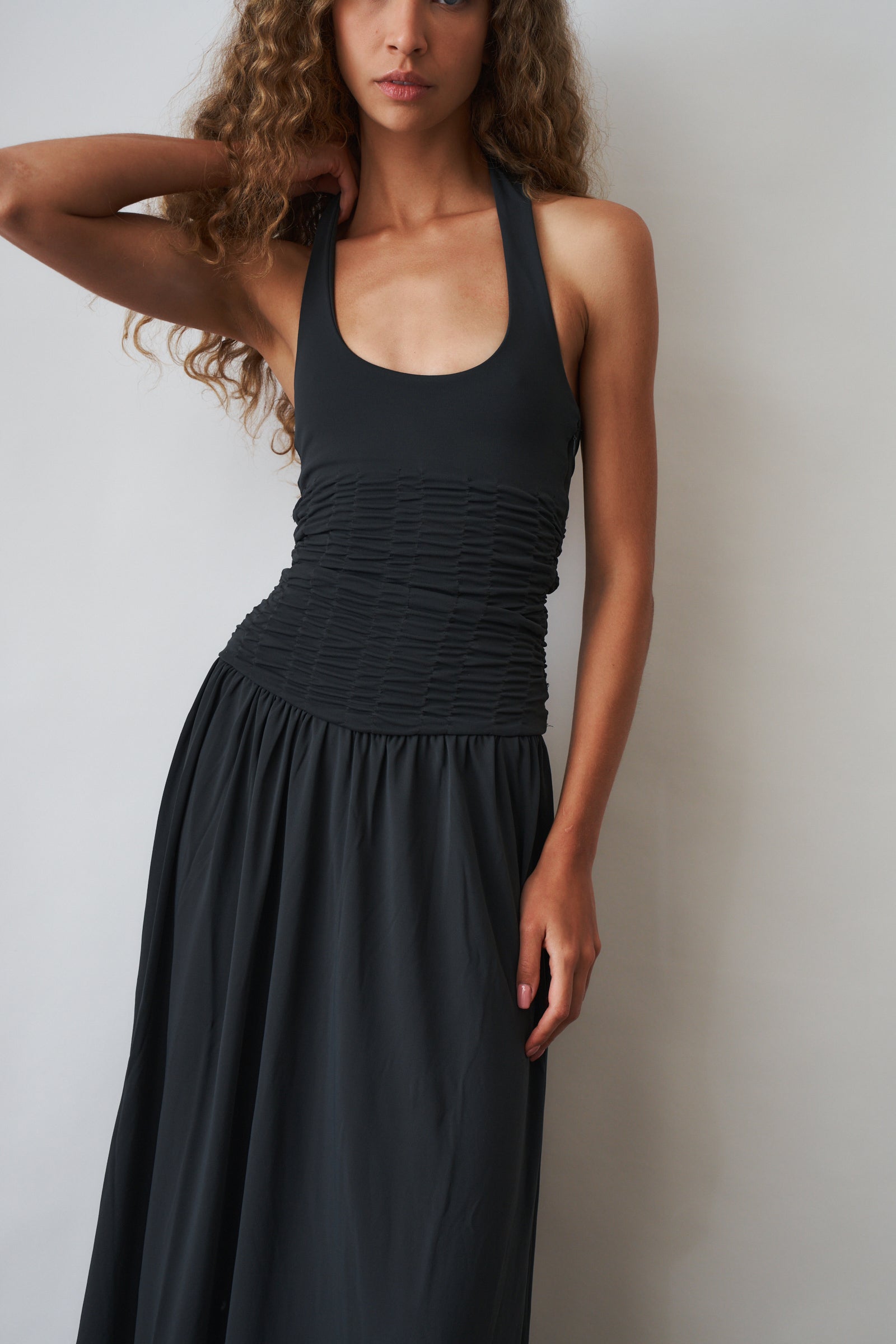 Palo Maxi Dress Gray - DÉSORDRE