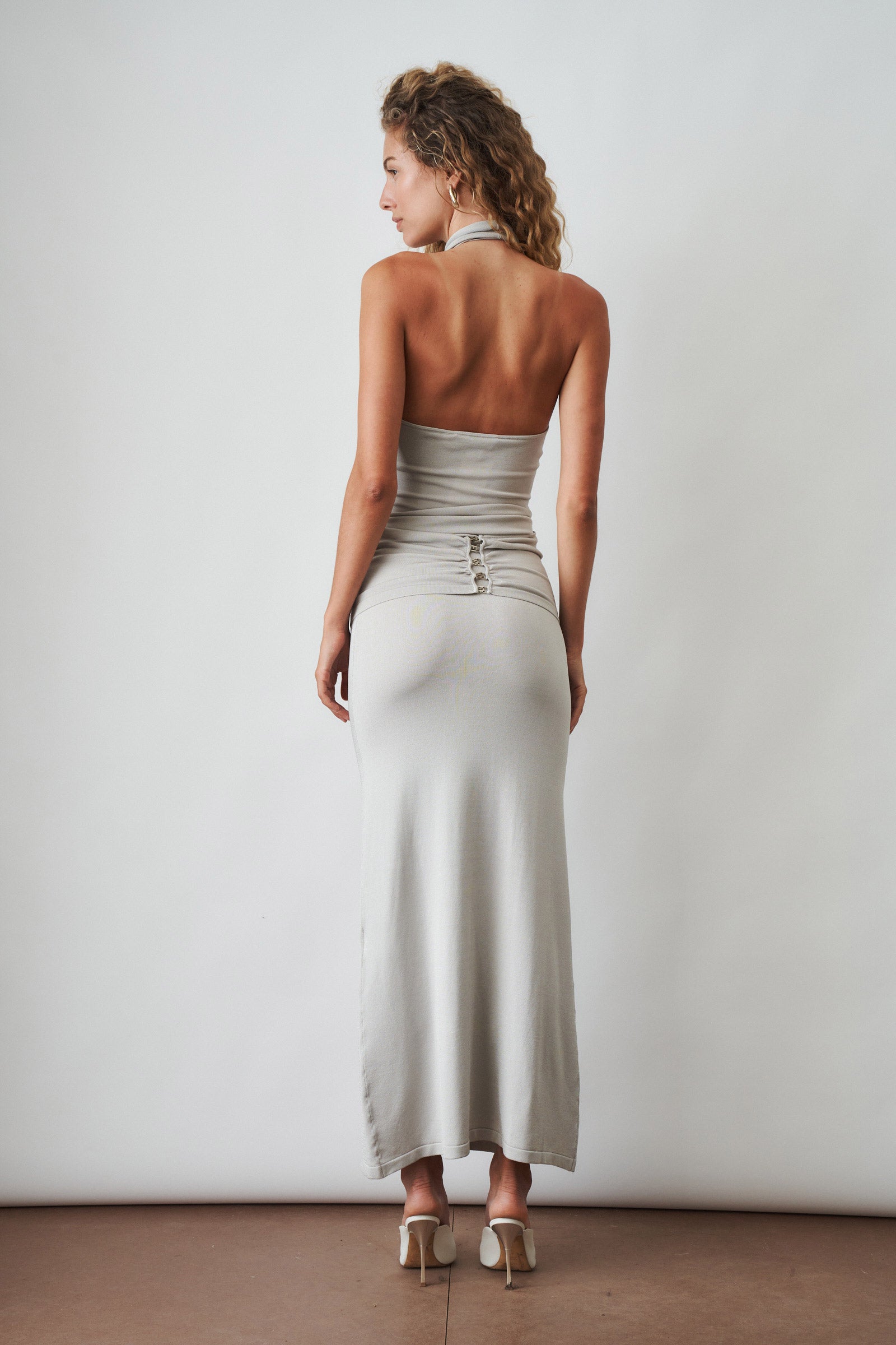 Sereno Dress Grey - DÉSORDRE