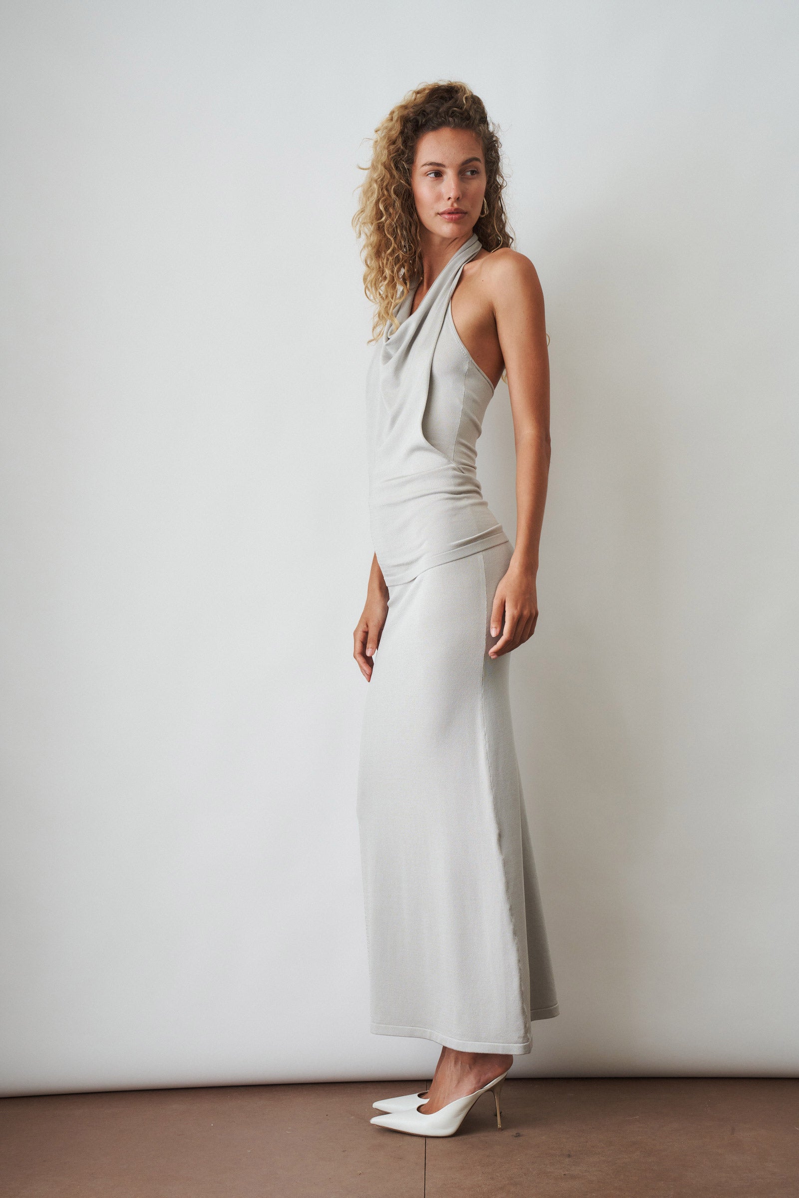 Sereno Dress Grey - DÉSORDRE