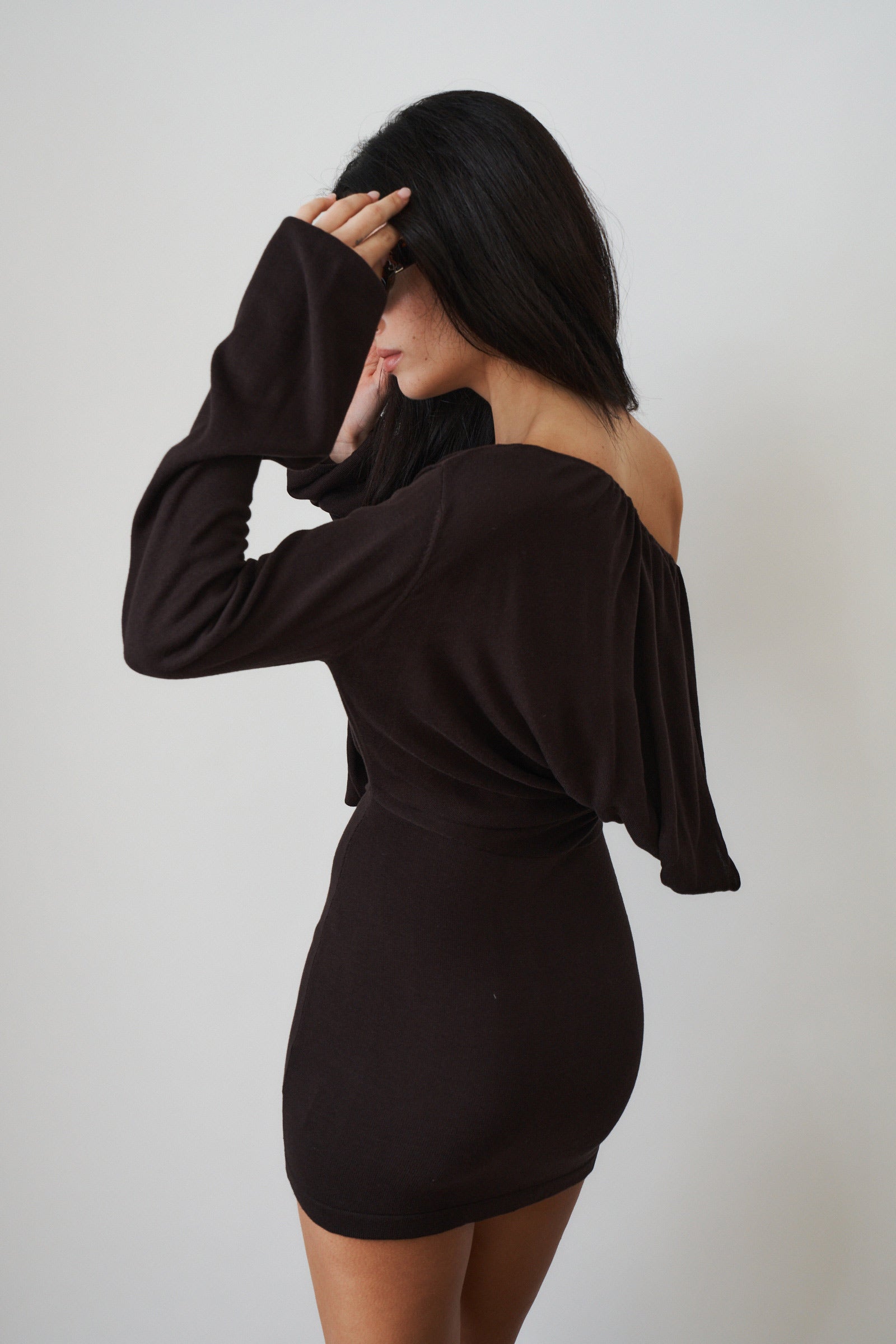 Sola Mini Dress Chocolate - DÉSORDRE