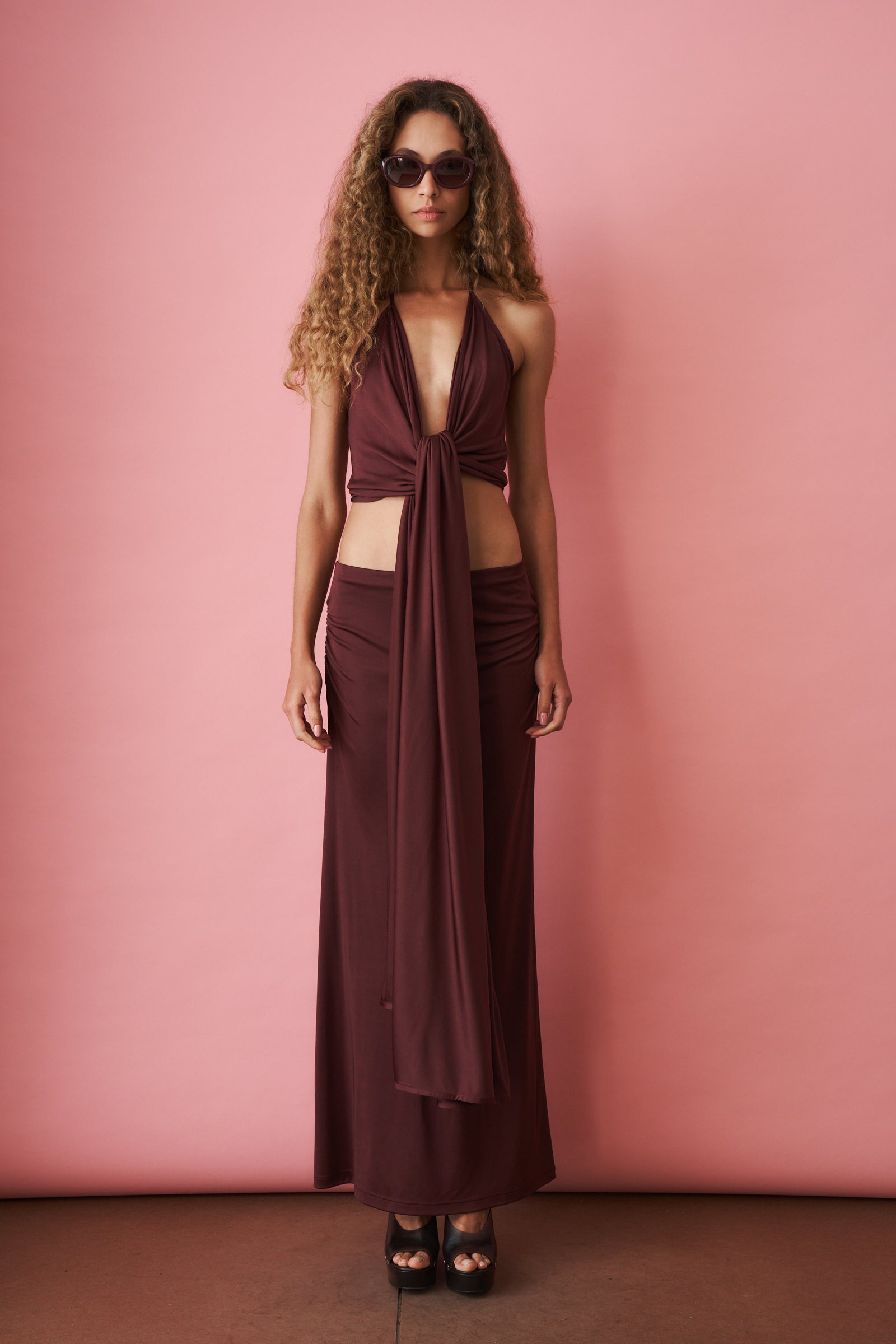 Kaima Skirt Merlot - DÉSORDRE