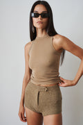 Jersey Beige Tank - DÉSORDRE
