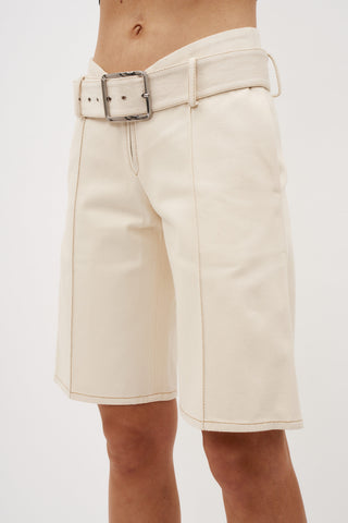 Aylin Off White Shorts - Désordre Boutique