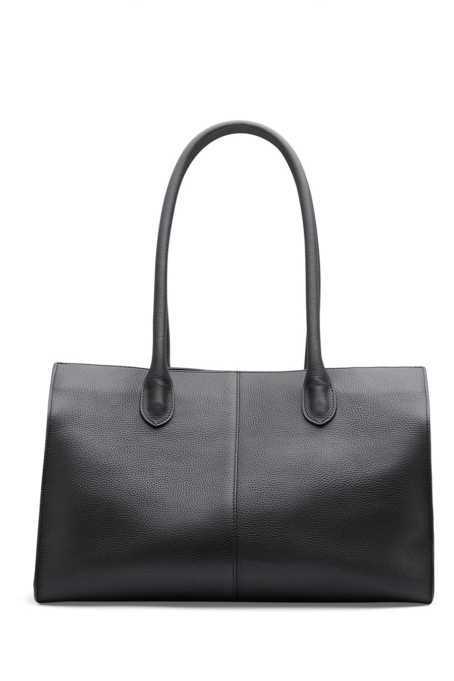 7.44 Black Soft Grained Large Tote