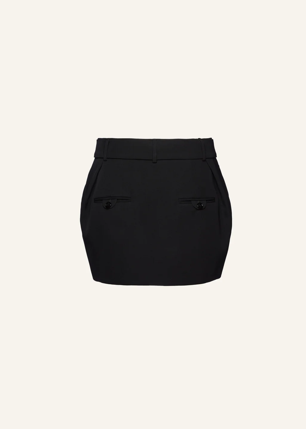 Belted Black Mini Skirt - Désordre Boutique