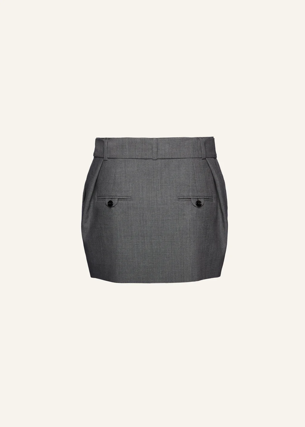 Belted Grey Mini Skirt - Désordre Boutique