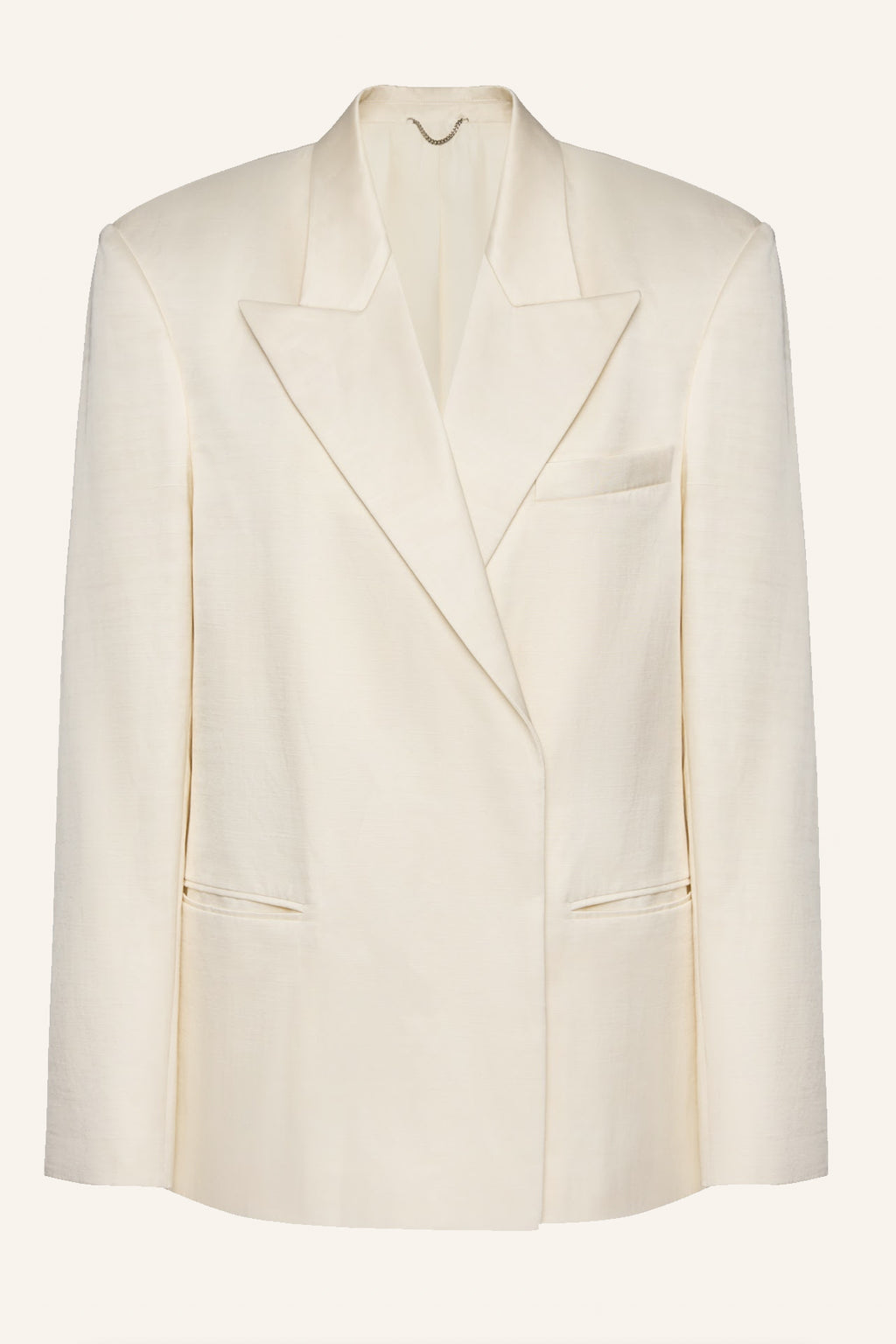 Wool Cream Blazer