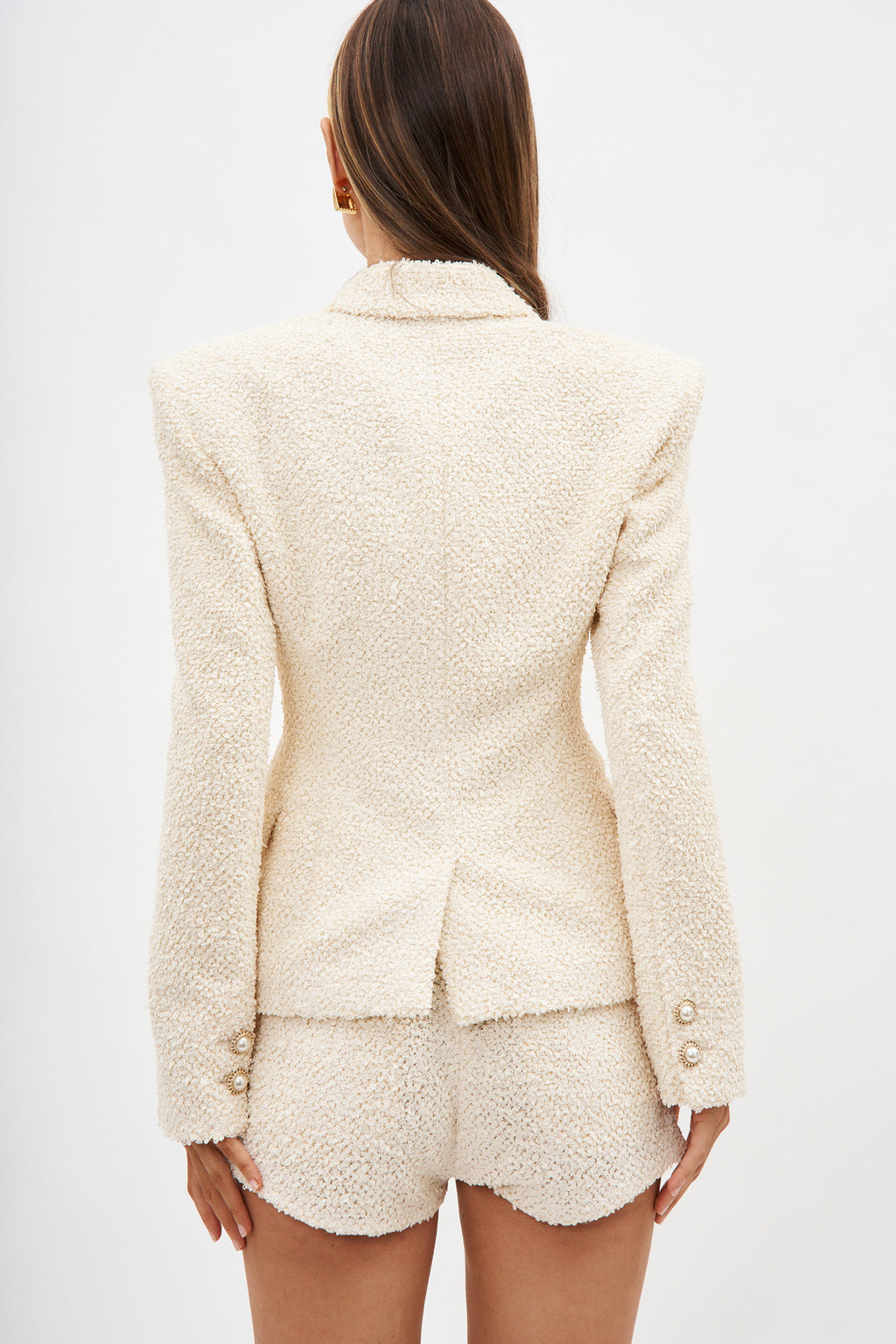 Boucle Beige Blazer - Désordre Boutique