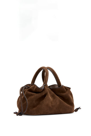 21.55 Brown Suede Mila Mini Tote