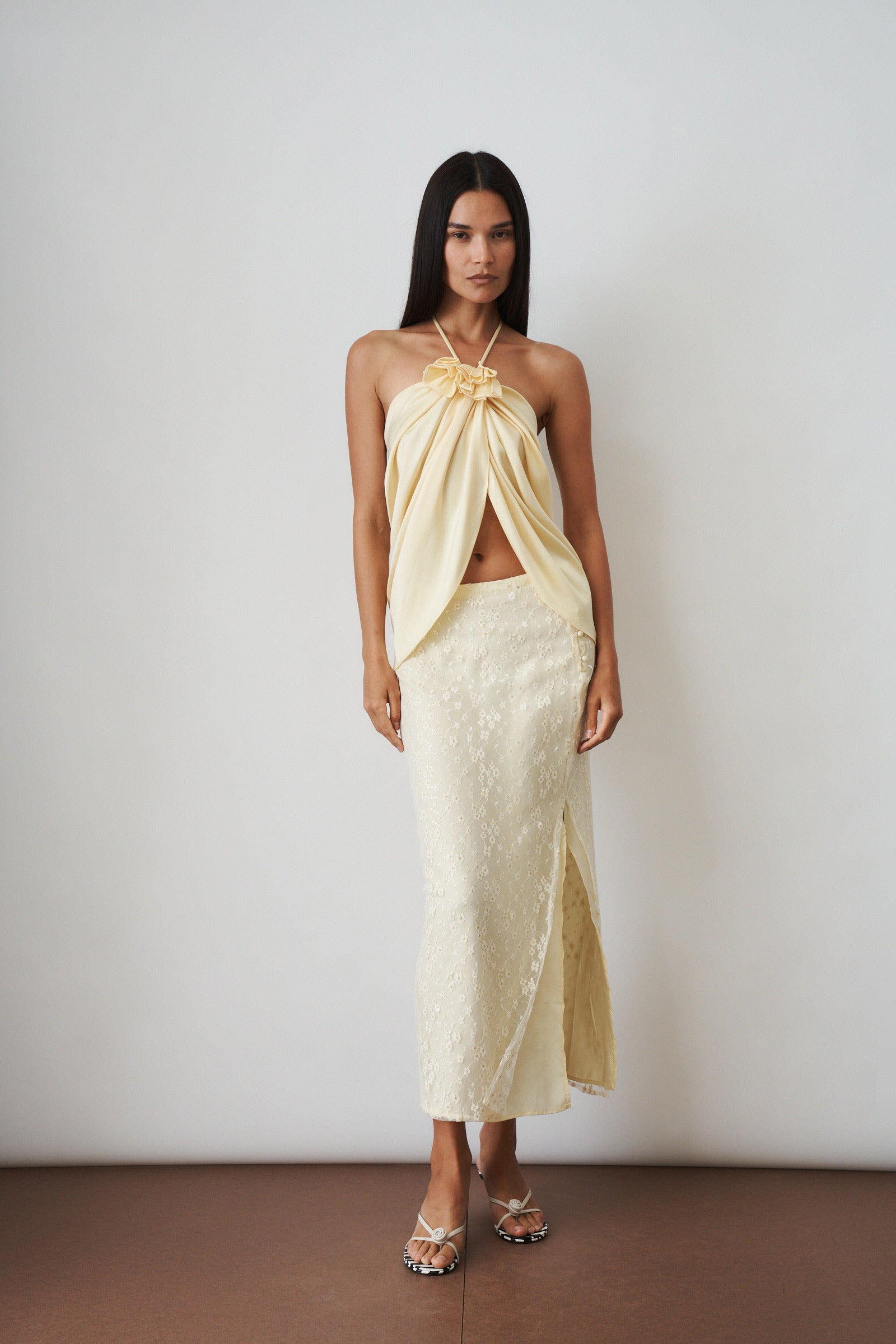 Hazel Sequin Lace Skirt - DÉSORDRE