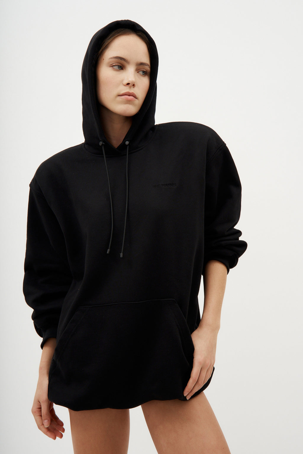 Bushra Black Hoodie Dress - Désordre Boutique