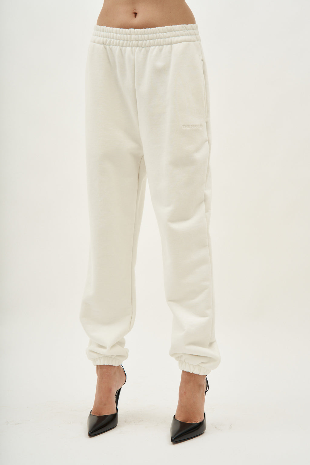 Bushra White Jogger Pants - Désordre Boutique