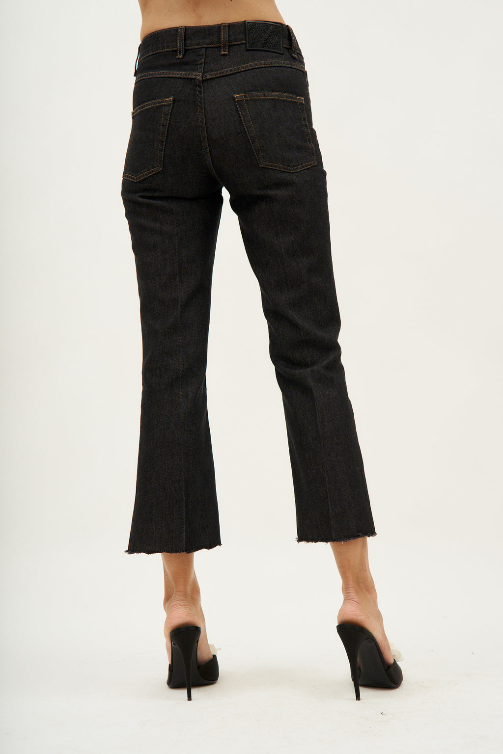 Capri Denim Black Pants - Désordre Boutique