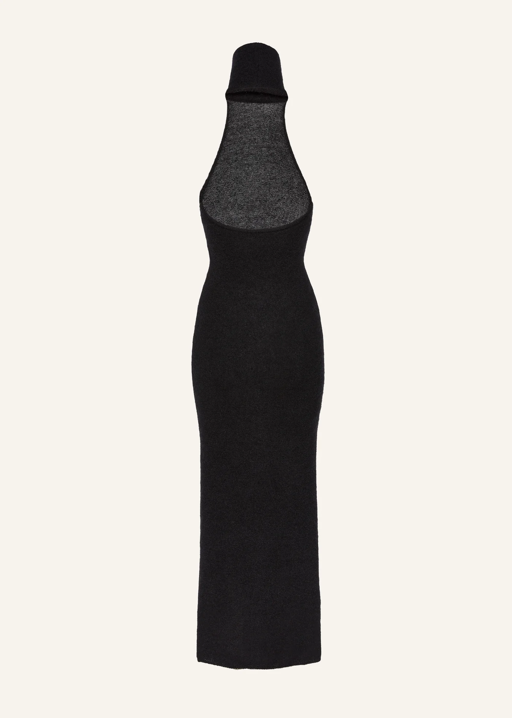 Cashmere Halter Neck Maxi Black Dress - Désordre Boutique