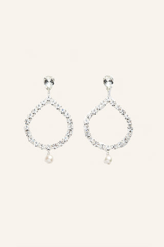 Crystal Silver Earrings