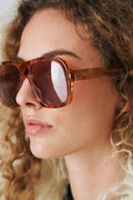 Pilot Warm Havana Sunglasses - DÉSORDRE