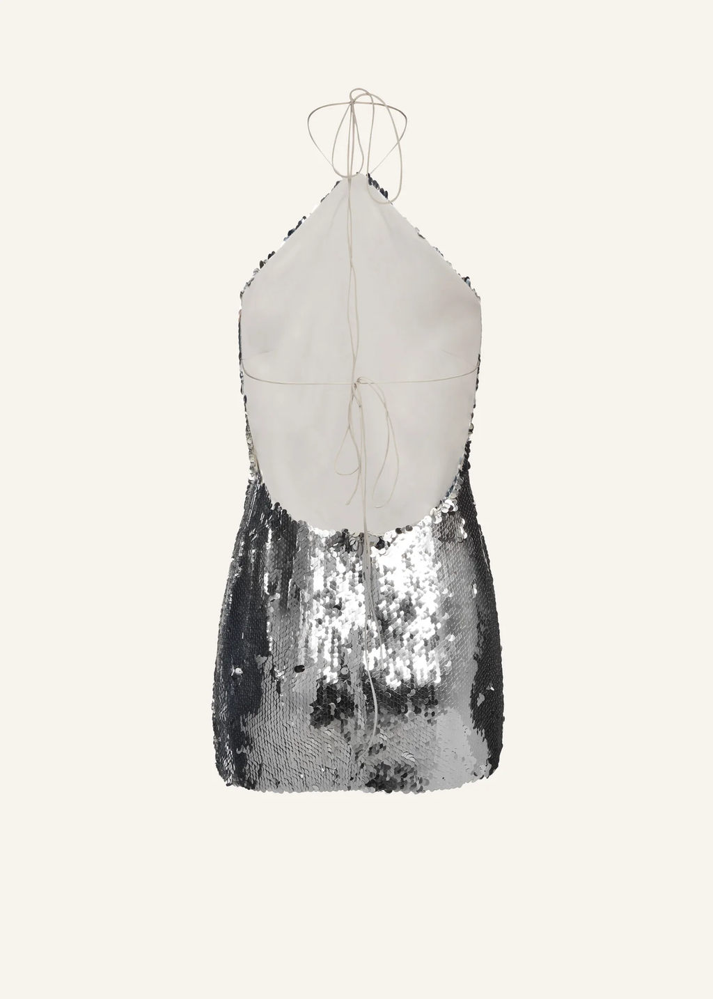 Choker Sequin Mini Silver Dress - Désordre Boutique