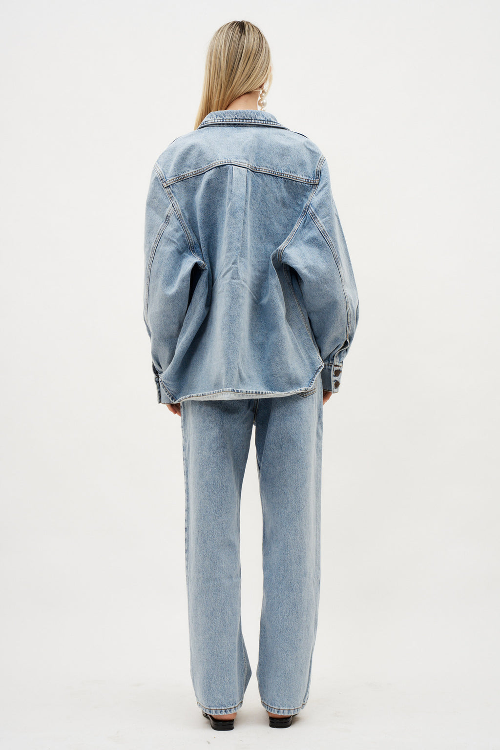 Classic Oversized Denim Faded Blue Shirt - Désordre Boutique