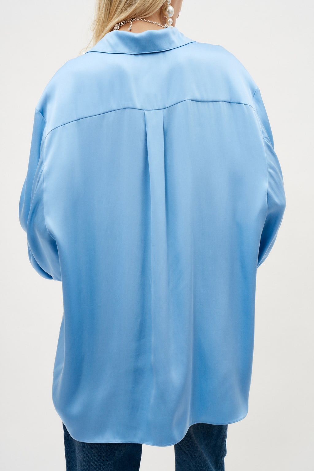 Classic Silk Blue Shirt - Désordre Boutique