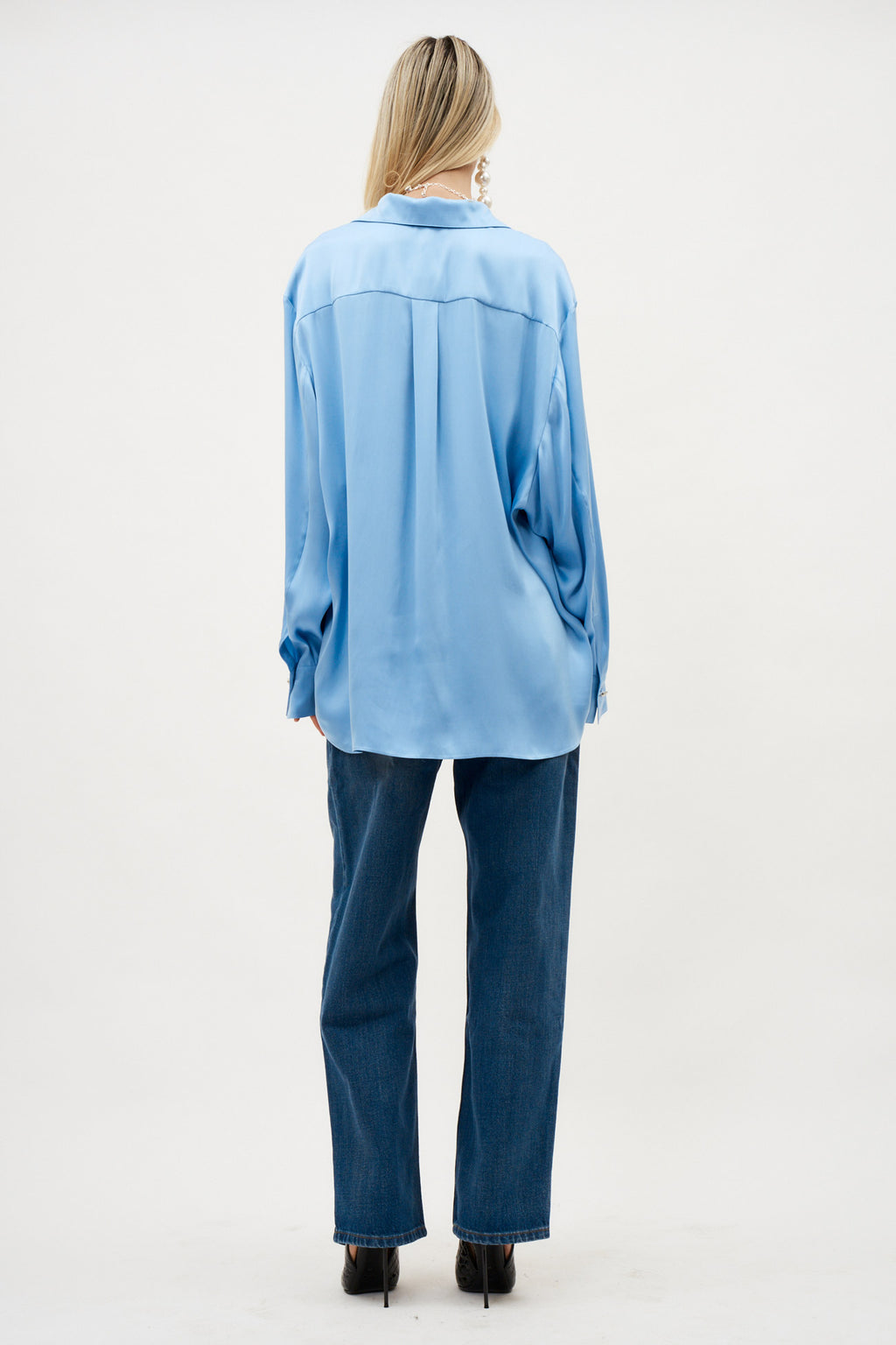 Classic Silk Blue Shirt - Désordre Boutique