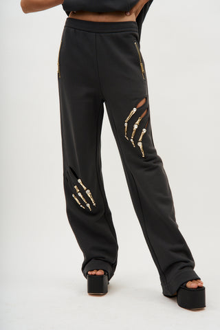 Claw Cutout Charcoal Sweatpant - Désordre Boutique