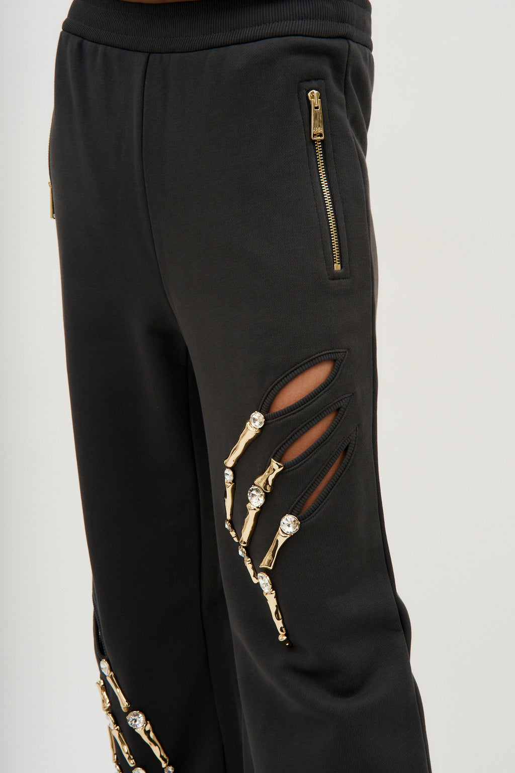 Claw Cutout Charcoal Sweatpant - Désordre Boutique