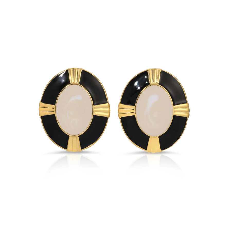 Crest White Earrings - Désordre Boutique