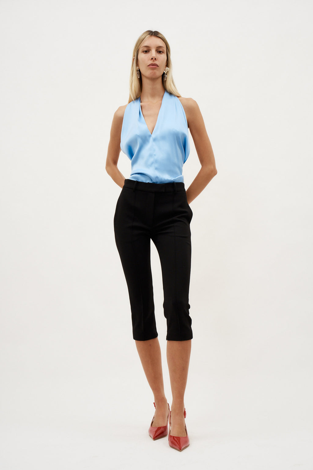 Cropped Wool Black Trousers - Désordre Boutique