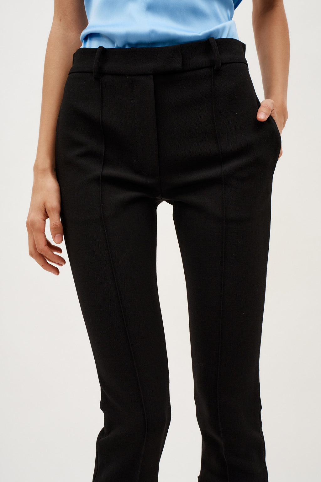 Cropped Wool Black Trousers - Désordre Boutique