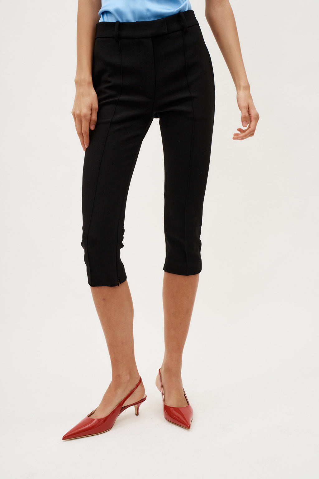 Cropped Wool Black Trousers - Désordre Boutique