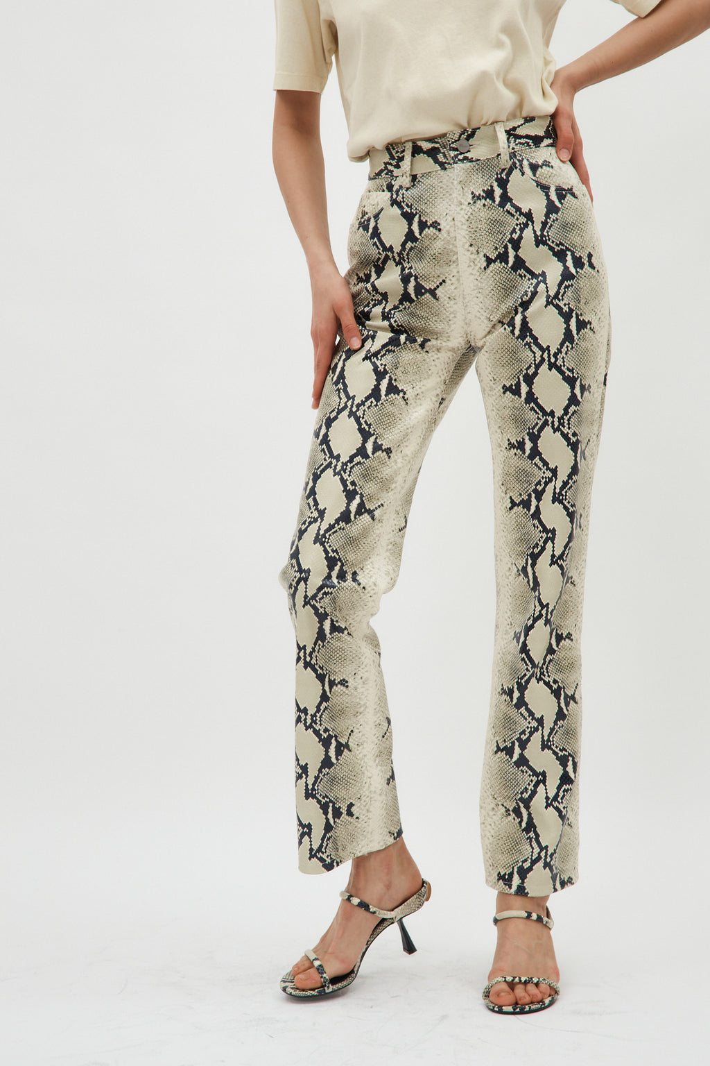 Danielle Natural Python Pant - Désordre Boutique