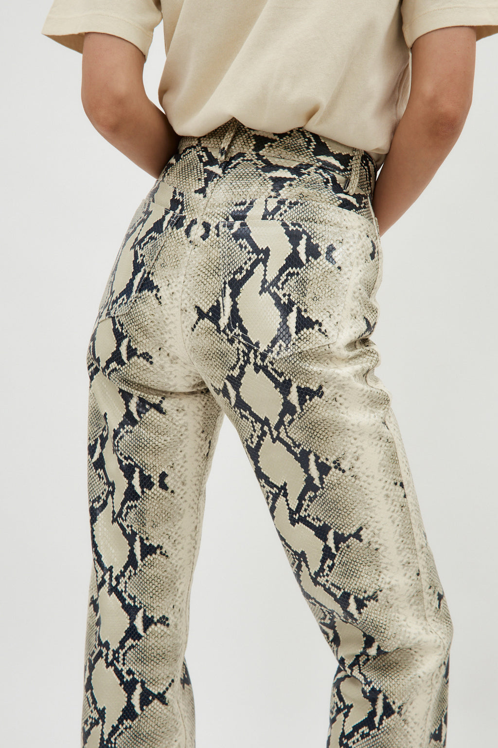 Danielle Natural Python Pant - Désordre Boutique