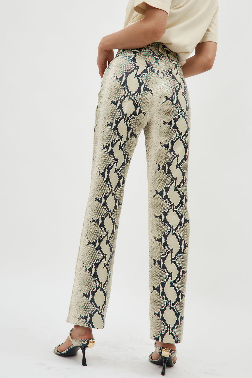 Danielle Natural Python Pant - Désordre Boutique