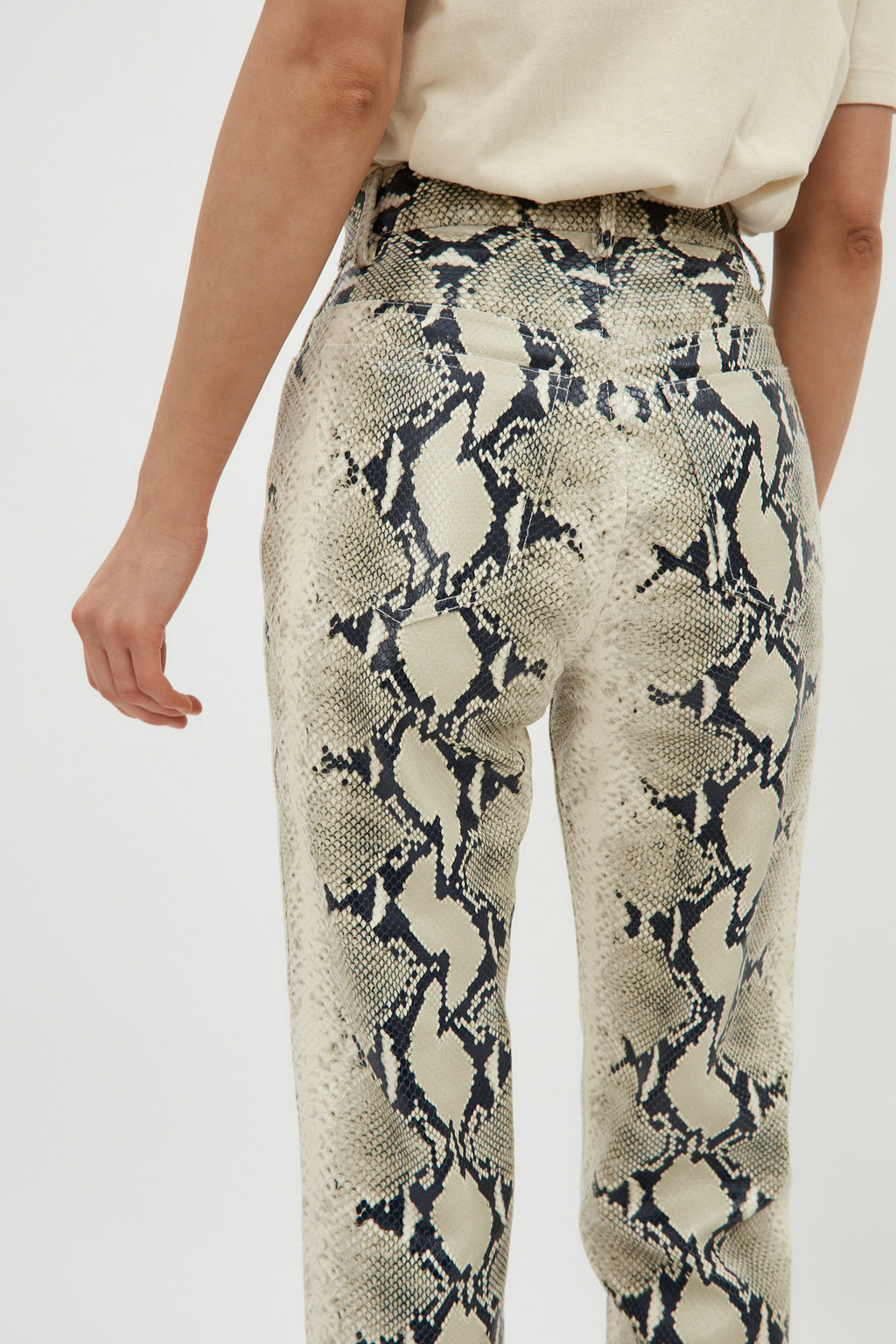 Danielle Natural Python Pant - Désordre Boutique