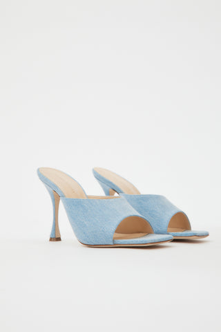 Denim Blue Mules - Désordre Boutique