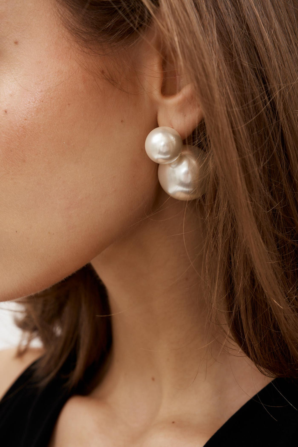 Double Pearl Drop Earrings - Désordre Boutique