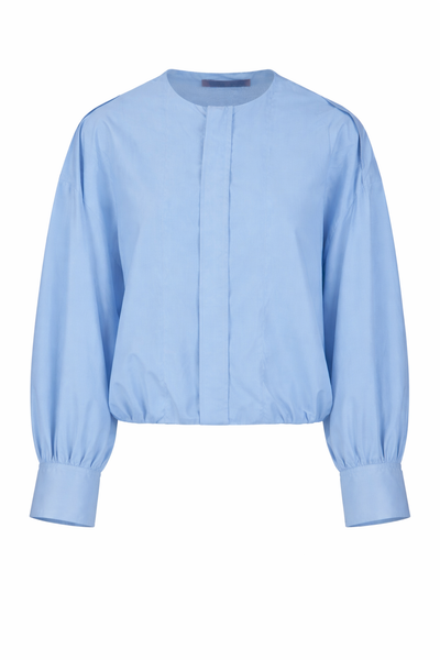 Diana Pleat Overshirt Light Blue - DÉSORDRE
