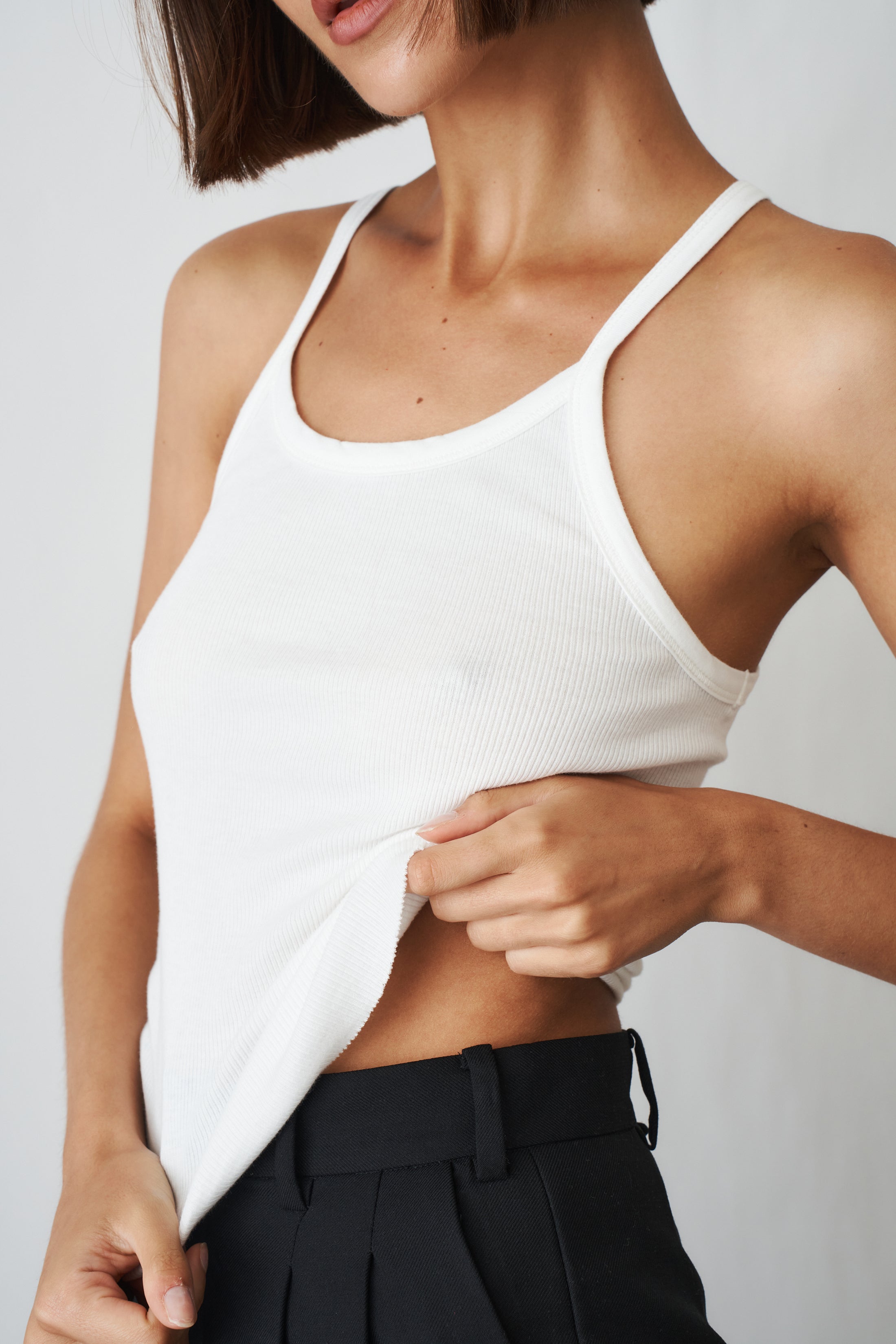 Rib Tank Ivory - DÉSORDRE